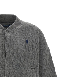 Gray Wool Bomber