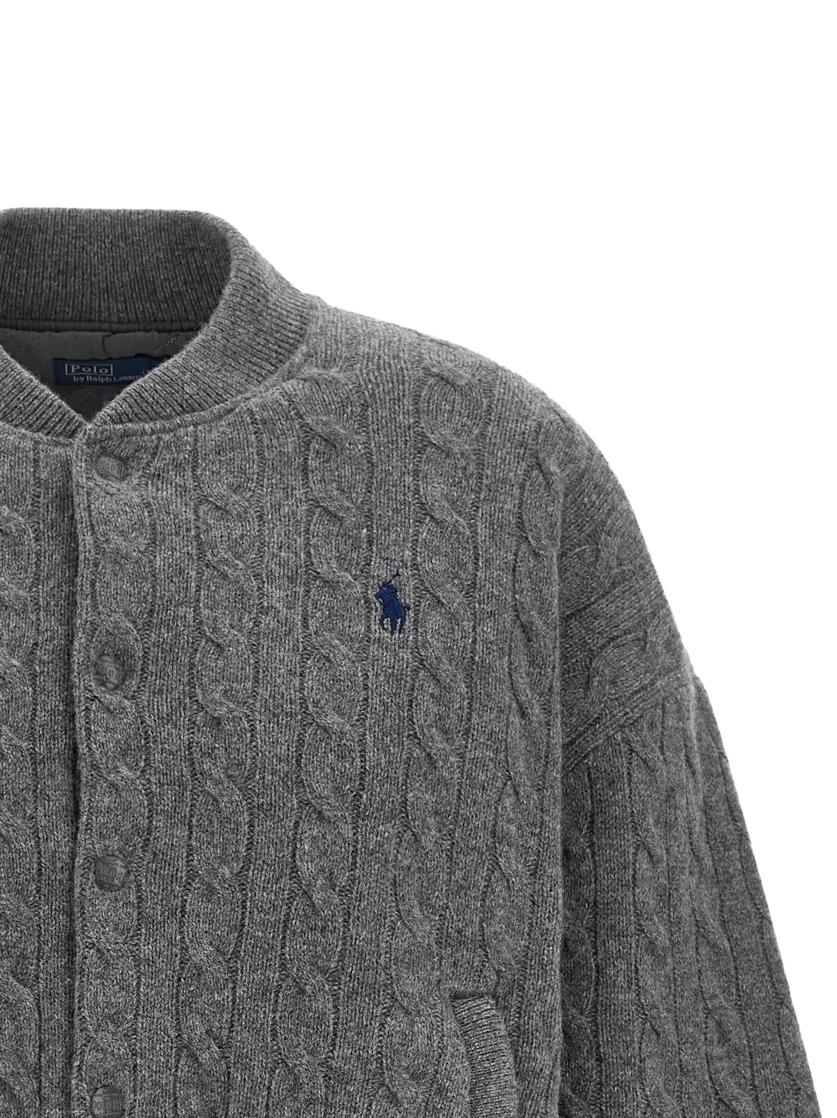 Gray Wool Bomber