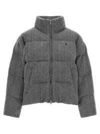 Gray Wool Full-Length Jacket