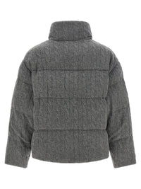 Gray Wool Full-Length Jacket