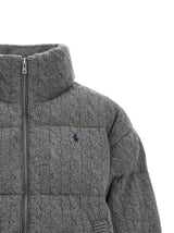 Gray Wool Full-Length Jacket