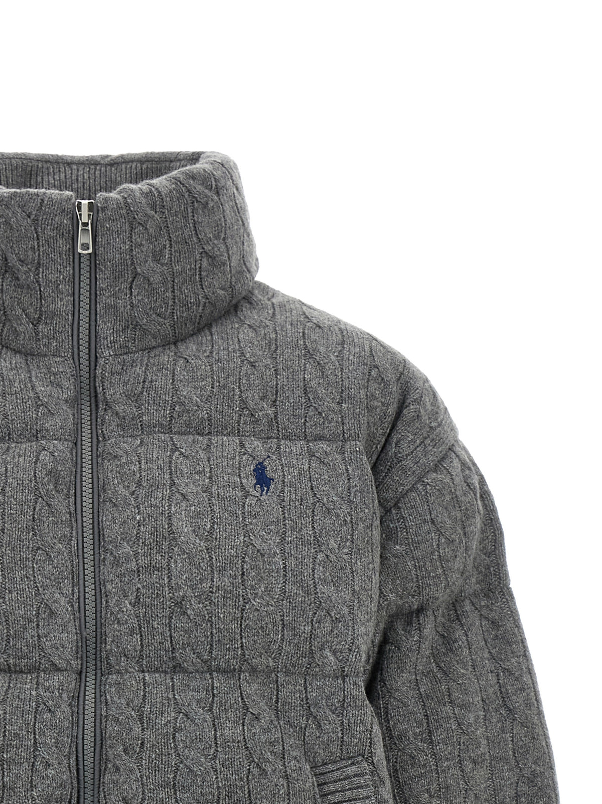 Gray Wool Full-Length Jacket