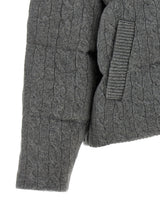 Gray Wool Full-Length Jacket