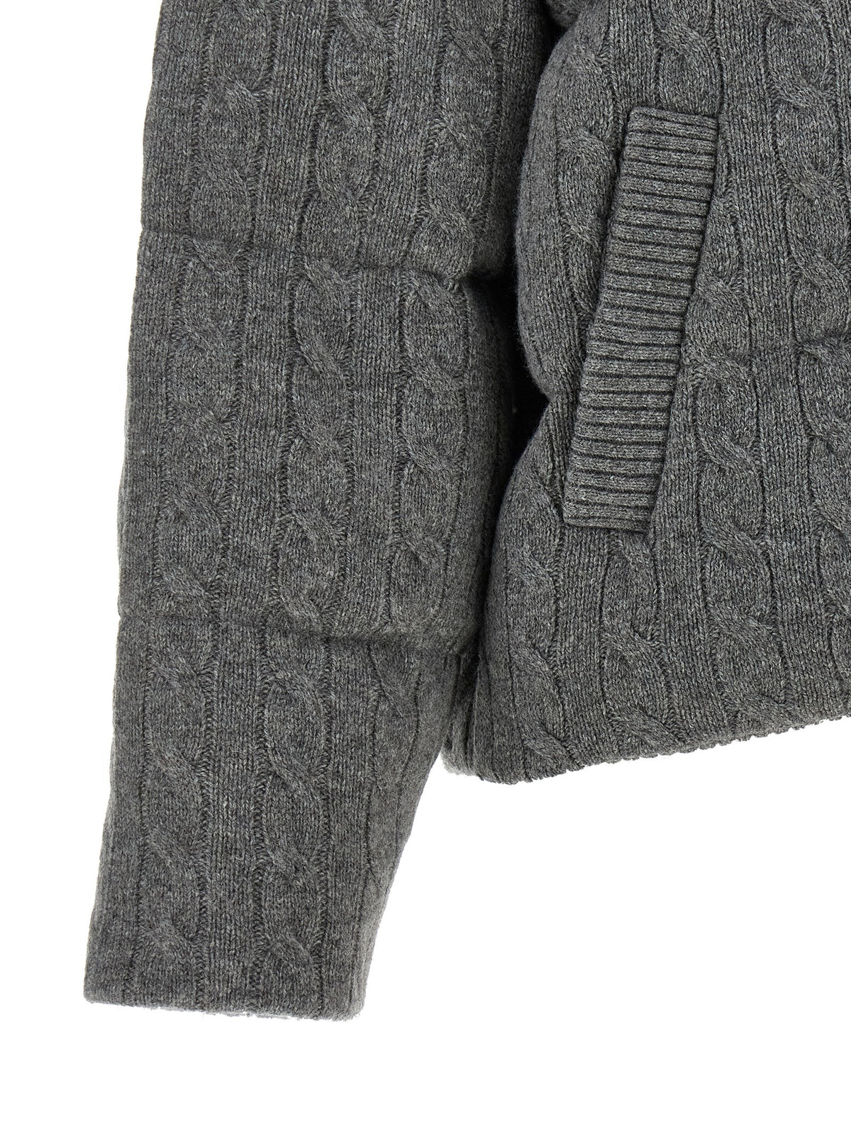 Gray Wool Full-Length Jacket