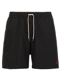 Black Polyester Shorts