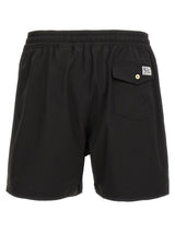 Black Polyester Shorts