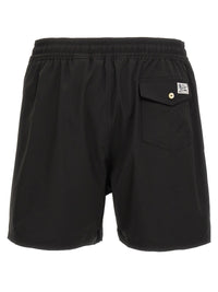 Black Polyester Shorts