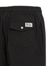 Black Polyester Shorts