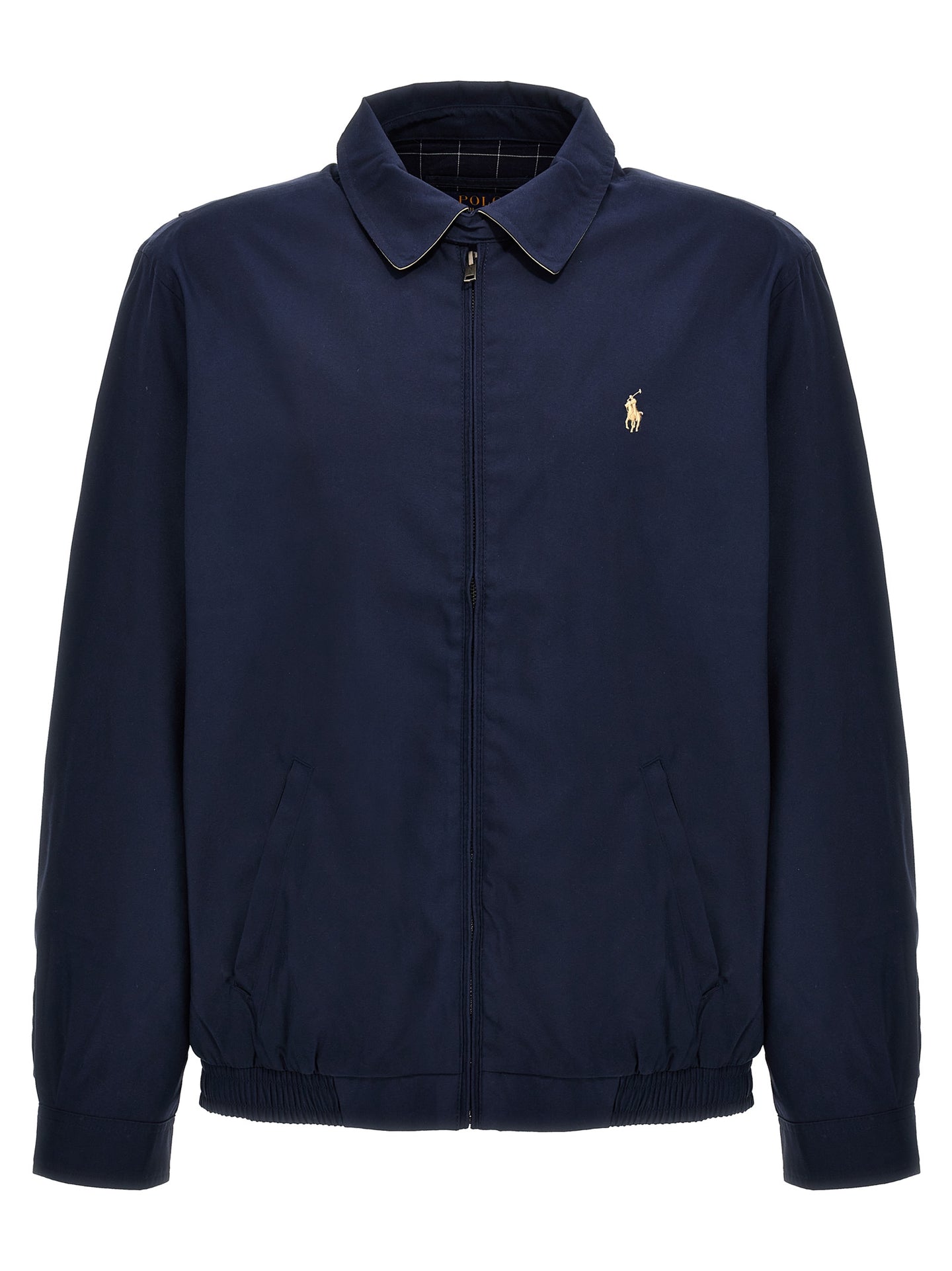 Blue Polyester Bomber
