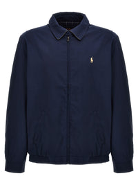 Blue Polyester Bomber