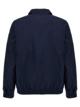 Blue Polyester Bomber