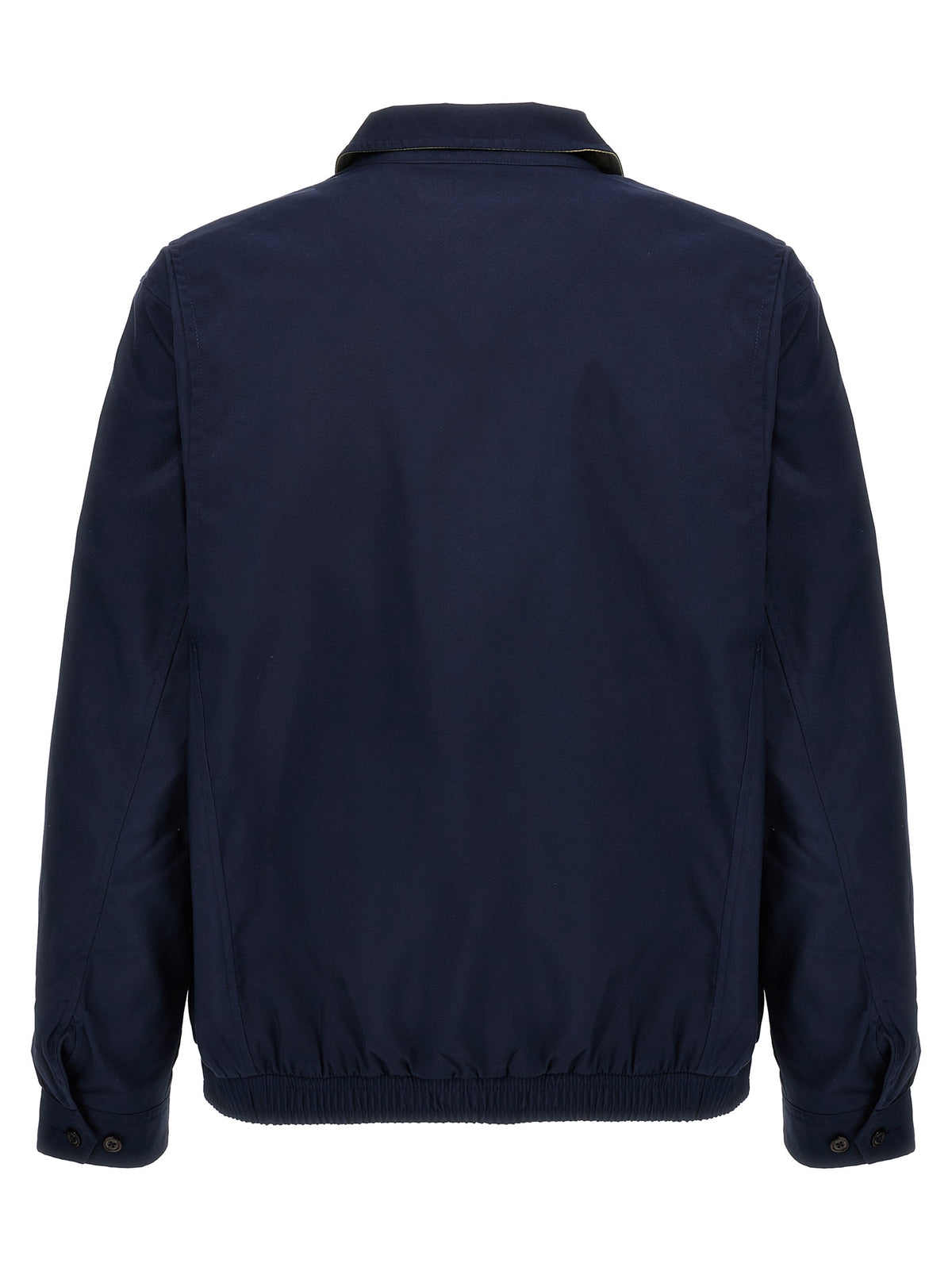 Blue Polyester Bomber