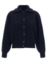 Blue Wool Cardigan