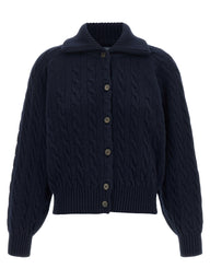 Blue Wool Cardigan