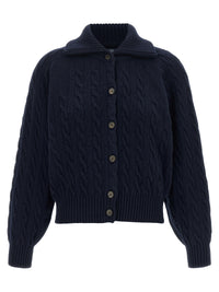 Blue Wool Cardigan