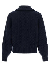 Blue Wool Cardigan