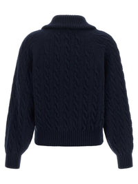 Blue Wool Cardigan