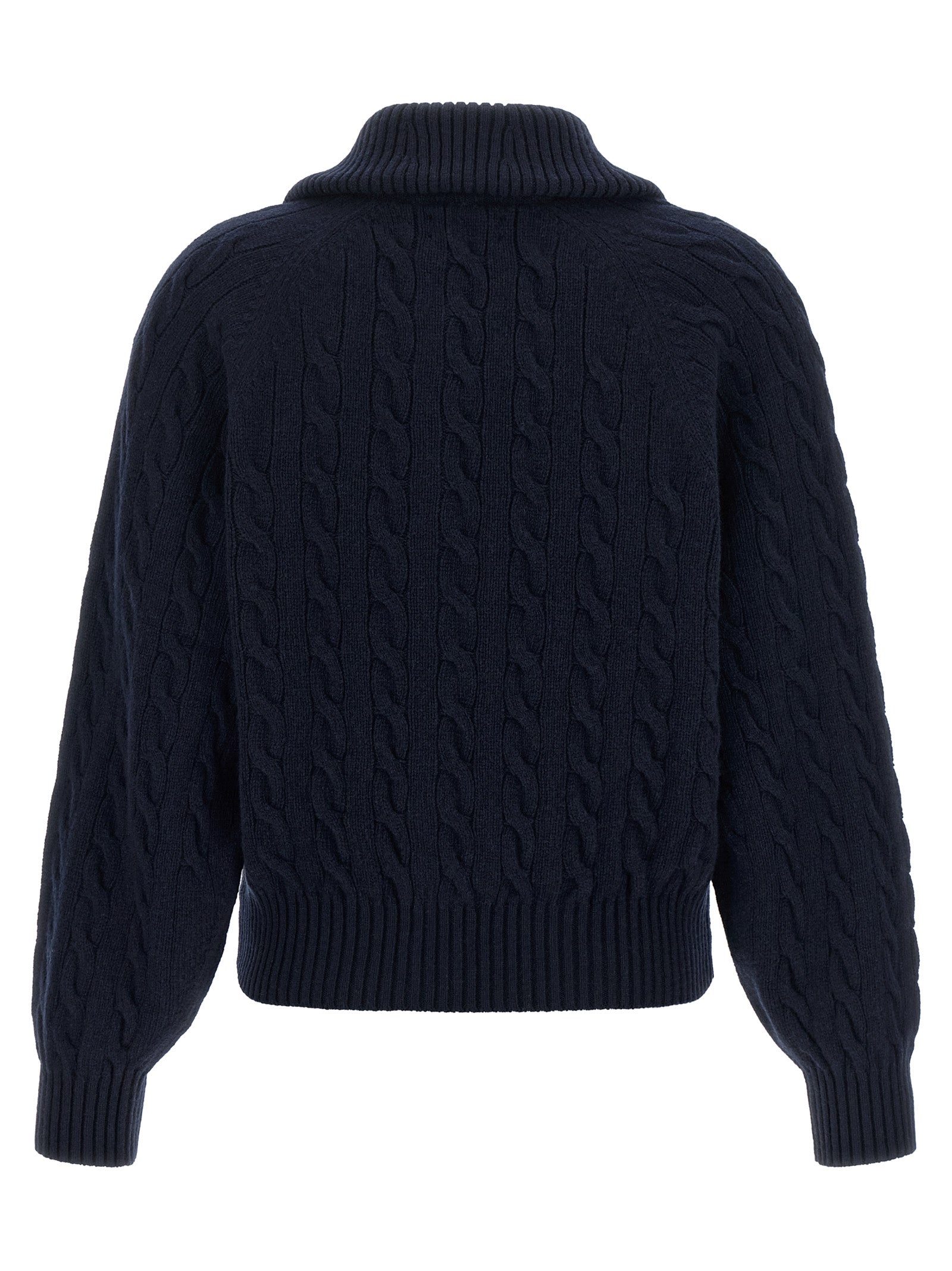 Blue Wool Cardigan