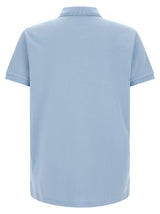 Blue Cotton Polo Shirt