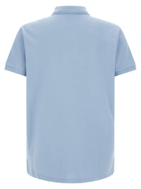 Blue Cotton Polo Shirt