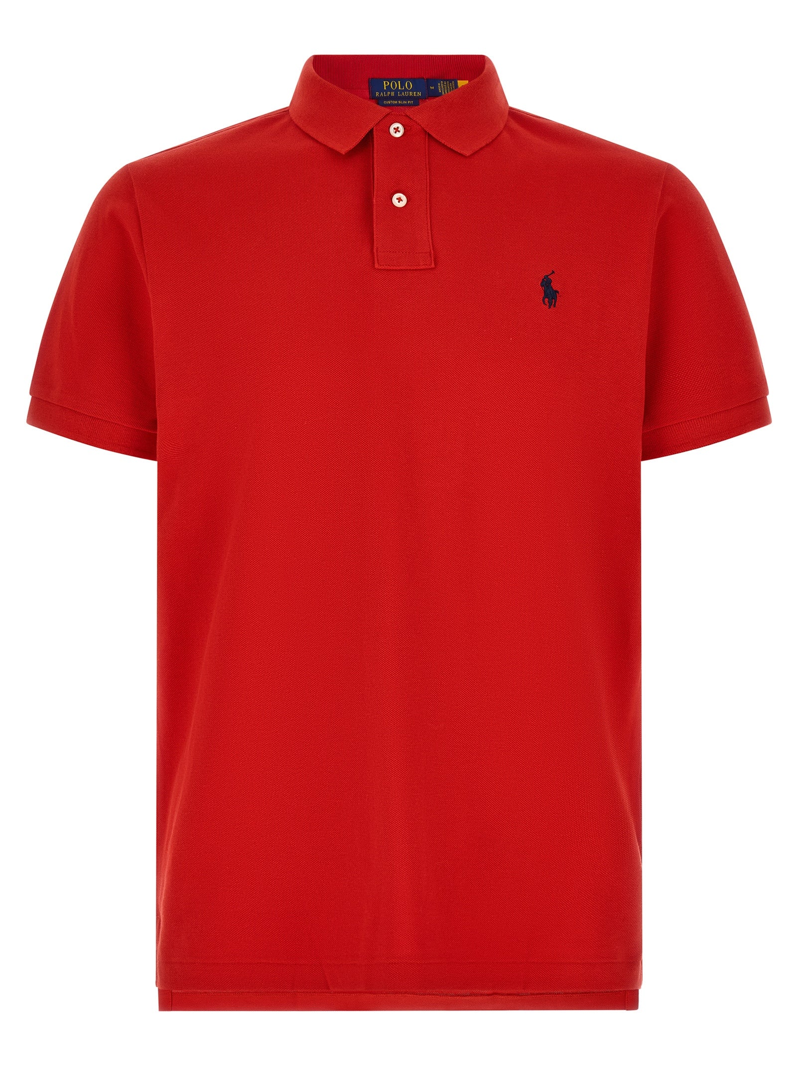 Red Cotton Polo Shirt