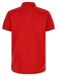 Red Cotton Polo Shirt