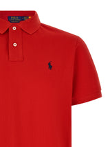 Red Cotton Polo Shirt