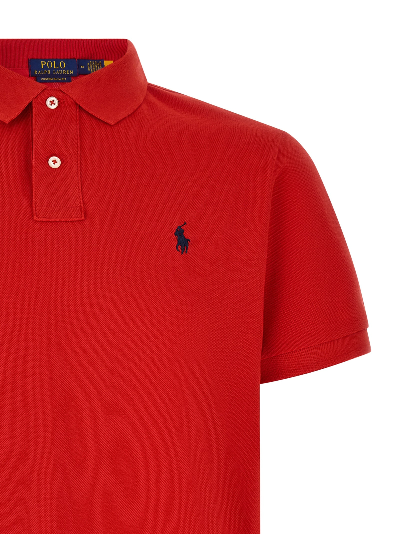 Red Cotton Polo Shirt