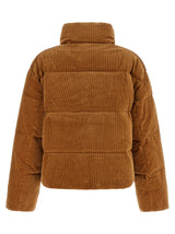 Brown Cotton Full-Length Jacket