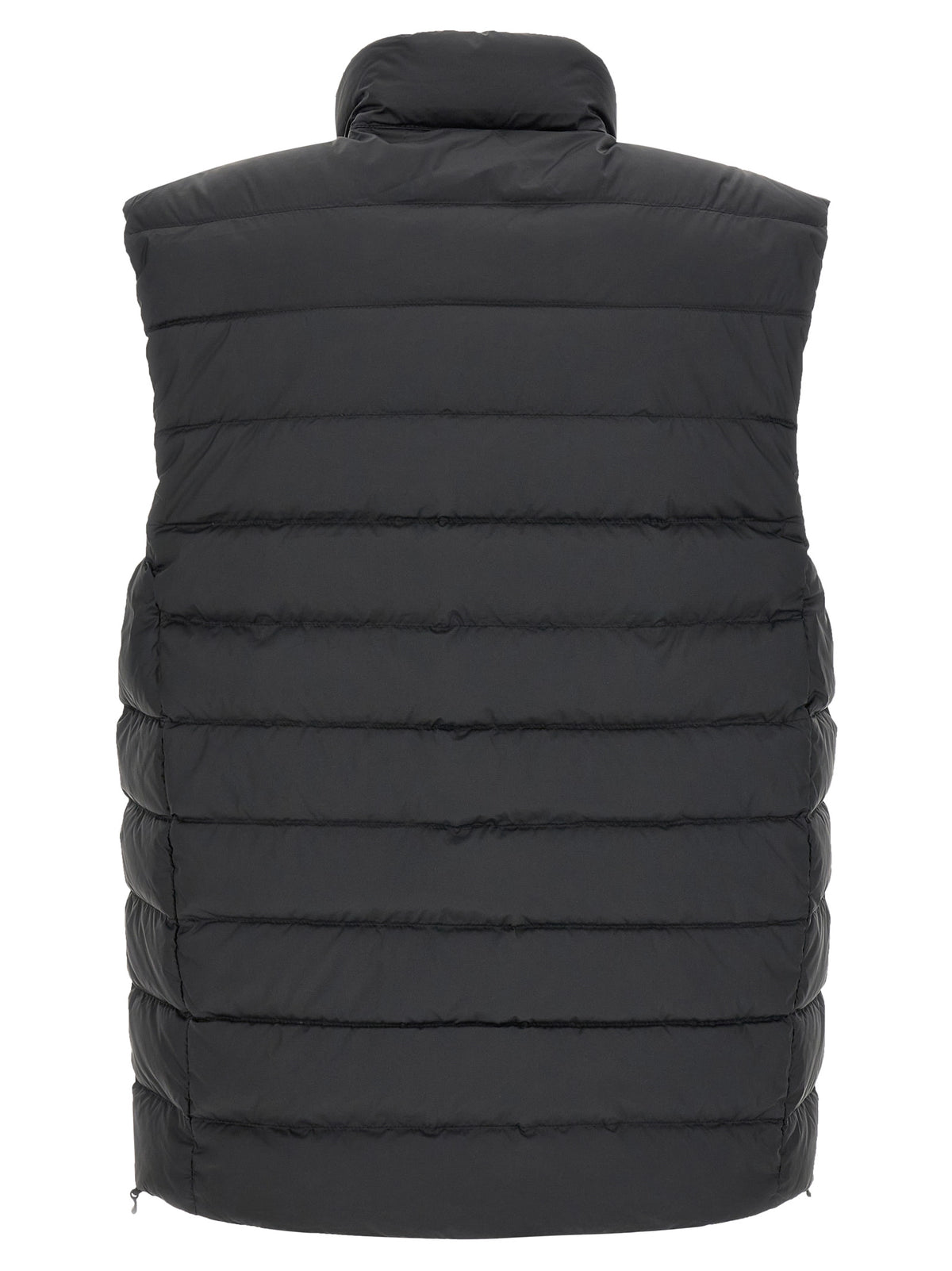 Black Polyester Sleeveless Jacket