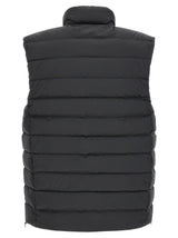 Black Polyester Sleeveless Jacket