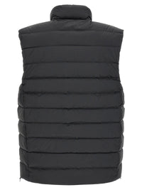 Black Polyester Sleeveless Jacket