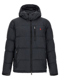 Black Polyester Full-Length Jacket