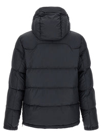 Black Polyester Full-Length Jacket