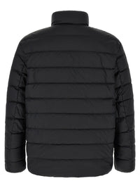 Black Polyester Full-Length Jacket