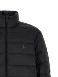 Black Polyester Full-Length Jacket