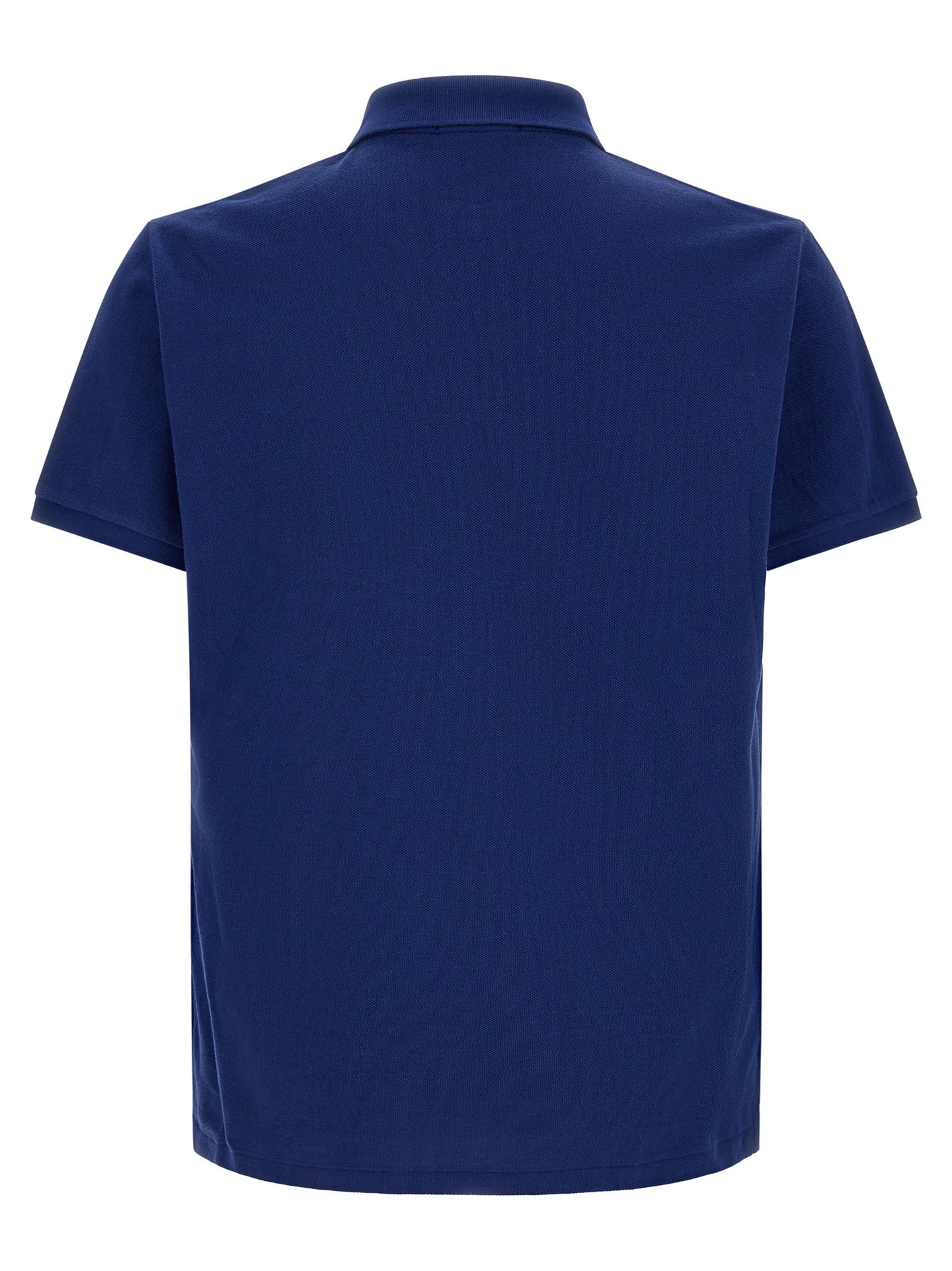 Blue Cotton Polo Shirt