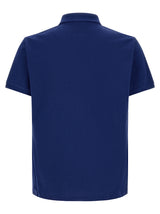 Blue Cotton Polo Shirt
