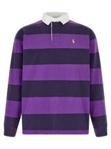 Purple Cotton Polo Shirt