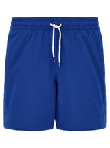Blue Polyester Swim Shorts