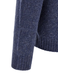 Blue Wool Cardigan