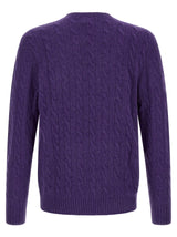 Purple Wool Cardigan