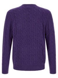 Purple Wool Cardigan