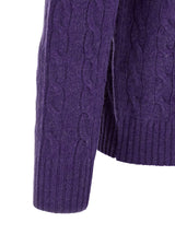 Purple Wool Cardigan