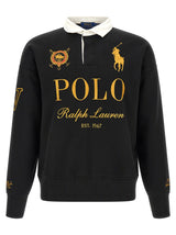 Black Cotton Polo Shirt