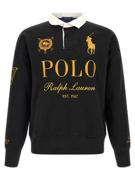 Black Cotton Polo Shirt