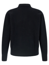 Black Wool Polo Shirt