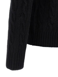 Black Wool Cardigan