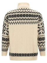 Bicolor Wool Cardigan
