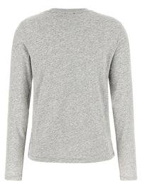 Gray Cotton Long Sleeve T-Shirt